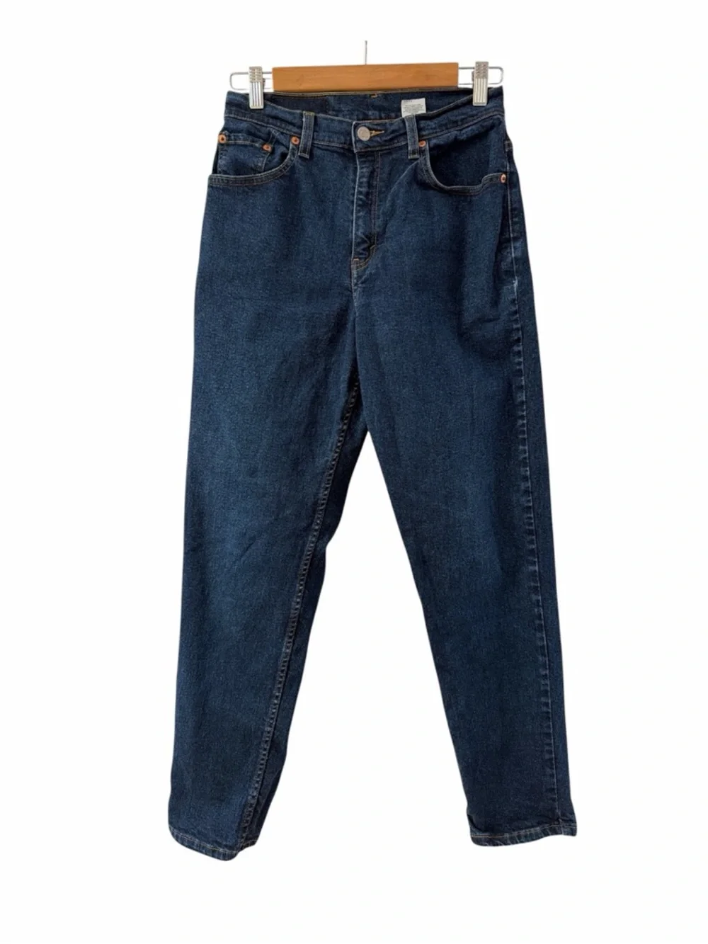 Levi’s 550 High Rise Relaxed Taper Mom Jeans Women’s Size 8 Dark Wash Denim
